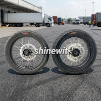 Juego de Ruedas Surron Ultra Bee Supermoto de 17 Pulgadas con Neumáticos CST, Kit de Frenos de Disco Delanteros y Traseros