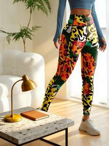 Leggings de Yoga de Cintura Alta para Mujer, Diseño Nuevo, Personalizados, para <span class=keywords><strong>Gimnasio</strong></span> y Entrenamiento - Product Image 4