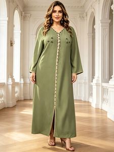 Collezione Estiva: Abito Lungo da Donna con Collo Tondo - Non esitate a chiedere, <span class=keywords><strong>siamo</strong></span> qui per aiutarvi per l'Eid e l'uso quotidiano - Product Image 2