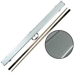 Boîtier de queue à neuf billes <span class=keywords><strong>en</strong></span> alliage d'aluminium <span class=keywords><strong>1</strong></span>/2 Pellet Aluminium Rod Box Cue Case - Product Image 2