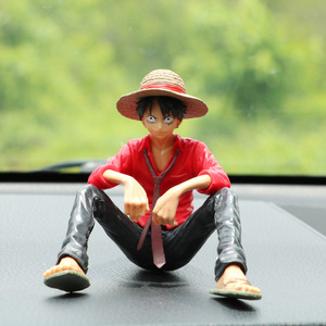 Película figuras <span class=keywords><strong>de</strong></span> acción juguetes OEM plástico mono D Luffy coche accesorios - Product Image 2