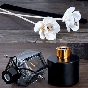 Difusor de Aromas Mescante con Botella de Vidrio Negra y Varillas de Flores, Fragancia de Lujo para el Hogar, Ambientador - Product Image 4