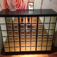 Console de rangement moderne et brillante avec miroir, nouveau design à la mode,