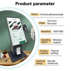 Genevision 15.6인치 데스크탑 셀프 주문 결제 키오스크, 디지털 메뉴 보드 및 Wi-Fi 지원 휴대용 디자인 - 공장 직판 특가 - Product Image 6