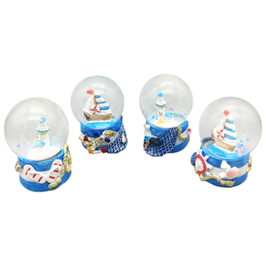 Factory Directly Wholesale Light House Resin Crystal Snow <strong>Globe</strong> Water Ball - Product Image 1
