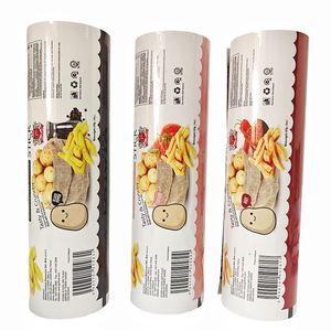 عبوة بلاستيكية مطبوعة بشكل جيد للبطاطس المقلية الساخنة ، فيلم بسكويت الحلوى والشوكولاتة المنتفخة ، لفائف خبز مختوم - Product Image 5