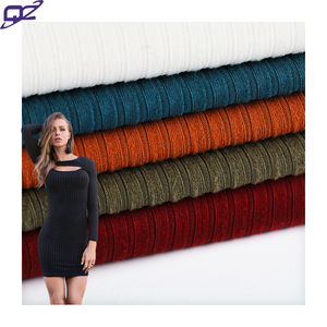 Tissu en <span class=keywords><strong>jersey</strong></span> côtelé élastique et respirant 6x3, 4 voies, anti-bactérien, polyester spandex, personnalisé - Product Image 1