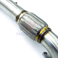 Collecteur d'échappement MATCHWAY pour VW Audi EA888 MK5 MK6 GTI 2.0T avec bouclier thermique