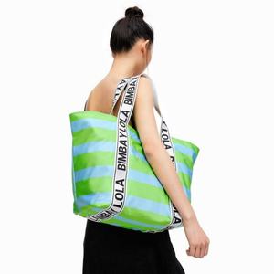 Correa de lona de algodón con letra personalizada, bolso de mano de gran capacidad, bolsas de mano sin arena para mujer, playa, viajes al aire libre, música, Carnaval - Product Image 5