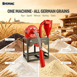 Nouvelle machine <span class=keywords><strong>à</strong></span> moudre le riz pour la production de poudre de maïs, de blé et d'aliments secs, capacité de 300 kg/h, construction en acier inoxydable - Product Image 2