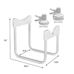 Metal 3-5 galon su sürahisi mutfak depolama ve ekran için pas dayanıklı kaymaz demir içecek dağıtıcı standı - Product Image 3