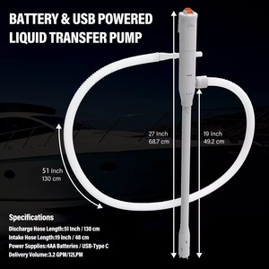 Pompe de transfert de carburant portable rechargeable par USB pour voitures, bateaux, générateurs - Product Image 5