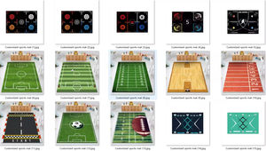 Tapis d'entraînement de football pour la technique de jeu, tapis d'entraînement de soccer antidérapant et silencieux pour améliorer la vitesse, la force et la coordination - Product Image 2