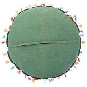 Cojín de Piso de Algodón de Estilo Bohemio de Inspiración Vintage, Diseño de Patchwork, Ecológico, Lavable, con Patrón Festivo - Product Image 3