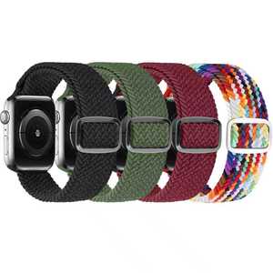 Correa de reloj de repuesto de nailon elástico con hebilla ajustable para Apple Watch Series 10 9 8 7 6 5 4 3 <span class=keywords><strong>SE2</strong></span> SE Ultra 2 1 correa de banda - Product Image 1