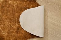 Bester Preis Kunden spezifische Form Tierhaut Kunst pelz Kuh Gold Pulver Effekt Gedruckter Rindsleder Teppich