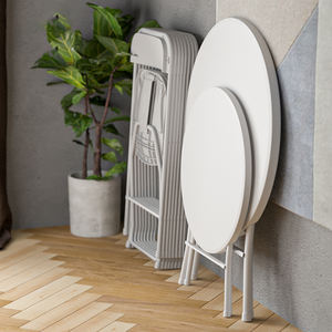 Offre spéciale <span class=keywords><strong>table</strong></span> basse d'extérieur pliante <span class=keywords><strong>ronde</strong></span> ensemble <span class=keywords><strong>de</strong></span> chaise <span class=keywords><strong>de</strong></span> <span class=keywords><strong>table</strong></span> pliable en plastique pour <span class=keywords><strong>4</strong></span> <span class=keywords><strong>personnes</strong></span> tables <span class=keywords><strong>de</strong></span> <span class=keywords><strong>jardin</strong></span> pliantes blanches pour fête <span class=keywords><strong>de</strong></span> mariage - Product Image 4