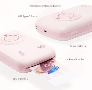 HPRT CP2100 휴대용 모바일 무선 인스턴트 컬러 미니 포토 프린터 기계 - Product Image 2