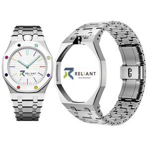 [Offre Spéciale] Nouveau bracelet en acier inoxydable et cadre en acier inoxydable Royal Pop pour montre <span class=keywords><strong>Swatch</strong></span> Royal Pop - Product Image 1
