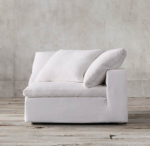 Divano a U Personalizzato Rhoohill RH per Soggiorno, Colore <span class=keywords><strong>Bianco</strong></span>, Stile Moderno in Lino, Divano Cloud per Salotto - Product Image 5