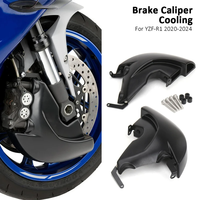 Nouveau disque de frein refroidisseur conduit d'air couvercle latéral ABS noir moto pour YZF R1 YZF-R1 2020 2021 2022 2023 2024