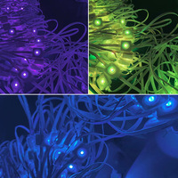 Luces LED Inteligentes Tuya WiFi RGBW con Cambio de Color IP67, Guirnalda de Luces para Aleros, Regulables, Decoración para Interiores y Exteriores del Hogar