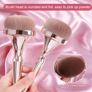 Professionelles 9-teiliges Make-up-Pinsel-<span class=keywords><strong>Set</strong></span> in Roségold mit individuellem Logo-Griff, dicke Borsten, Gesichtspinsel, Kosmetikpinsel-<span class=keywords><strong>Set</strong></span> - Product Image 3