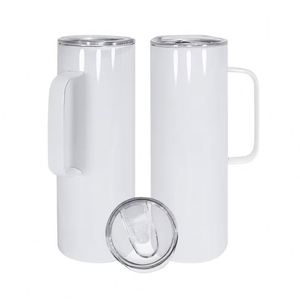 Vaso Térmico de Acero Inoxidable de Alta Calidad de 20Oz/30Oz, Recto, para Sublimación, Mantiene Bebidas Frías o Calientes, para Café, Cerveza, con Asa - Product Image 2