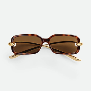 Bottega Chic Rectangular Sunglasses Lightweight Acetate <b>Frame</b> Stylish Shades for Daily Travel Driving Veneta BV - Product Image 1