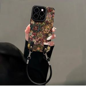 Nouvelle coque de téléphone en silicone motif fleur violette peinte à l'huile pour iPhone 17 16 15 Pro Max, étui pour femme - Product Image 5