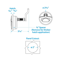 Loquet à compression grand format en acier inoxydable 316 non verrouillable pour accessoires de bateau, qualité professionnelle, fabrication marine, personnalisation sur mesure