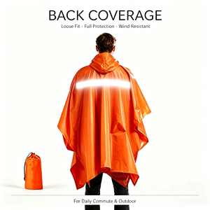 Impermeabile Multifunzionale Tre-in-Uno per Esterni, Tenda, Escursionismo, Alpinismo, Campeggio, Mantella Portatile Integrale in PU - Product Image 6