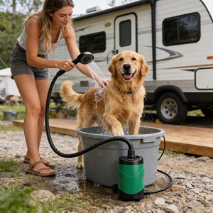 <span class=keywords><strong>Douche</strong></span> de camping portable rechargeable de qualité supérieure Pompe de <span class=keywords><strong>douche</strong></span> électrique <span class=keywords><strong>avec</strong></span> conception étanche pour les aventures en plein air Randonnée Voyage - Product Image 3