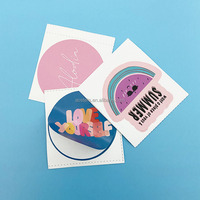 Autocollants adhésifs en papier couché 80g, découpés sur mesure en PVC, imperméables, impression de logo pour cravates, toutes couleurs