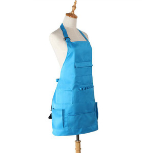 <span class=keywords><strong>Delantal</strong></span> <span class=keywords><strong>de</strong></span> poliéster impermeable con espalda cruzada <span class=keywords><strong>de</strong></span> alta calidad para mujer Ropa <span class=keywords><strong>de</strong></span> <span class=keywords><strong>cocina</strong></span> y limpieza-Característica reutilizable - Product Image 2