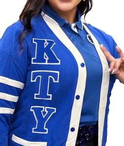 Zeta Phi Beta Sorority Thêu Phụ Nữ Cardigans | Sorority Thêu Phụ Nữ Tùy Chỉnh Phong Cách Len Cardigan Áo Len - Product Image 3