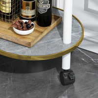 Table basse d'angle mobile de style moderne, table à thé simple à trois niveaux pour usage domestique général, mobilier de maison