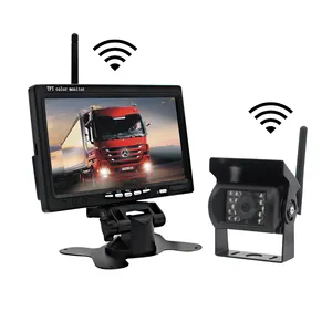 IPoster Waterproof 7 "WiFi Reverse Monitor + Wireless Rear/Front View Camera With18 Infrared LED