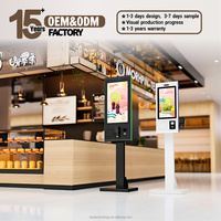Kiosco de Autoservicio con Pantalla Táctil de 21.5/27/32 Pulgadas, Máquina de Kiosco para Restaurantes, Android 11, Windows, OEM, ODM