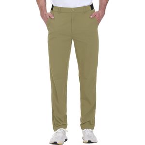Pantalones de golf Rdruko para hombre, elásticos, de ajuste relajado, de secado rápido, ligeros, color caqui oscuro, talla 38, informales de negocios - Product Image 3