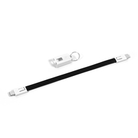 Câble de charge court USB-C pour porte-clés, chargeur rapide multi-appareils, chargeur portable de voyage pour iPhone, pour smartphones Android