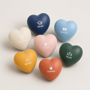 Pelota Antiestrés de Espuma de Poliuretano en Forma de Corazón con Impresión de Logotipo Personalizado para Concienciación sobre la Salud, Bienestar Corporativo, Regalo, Juguete para Aliviar el Estrés - Product Image 3