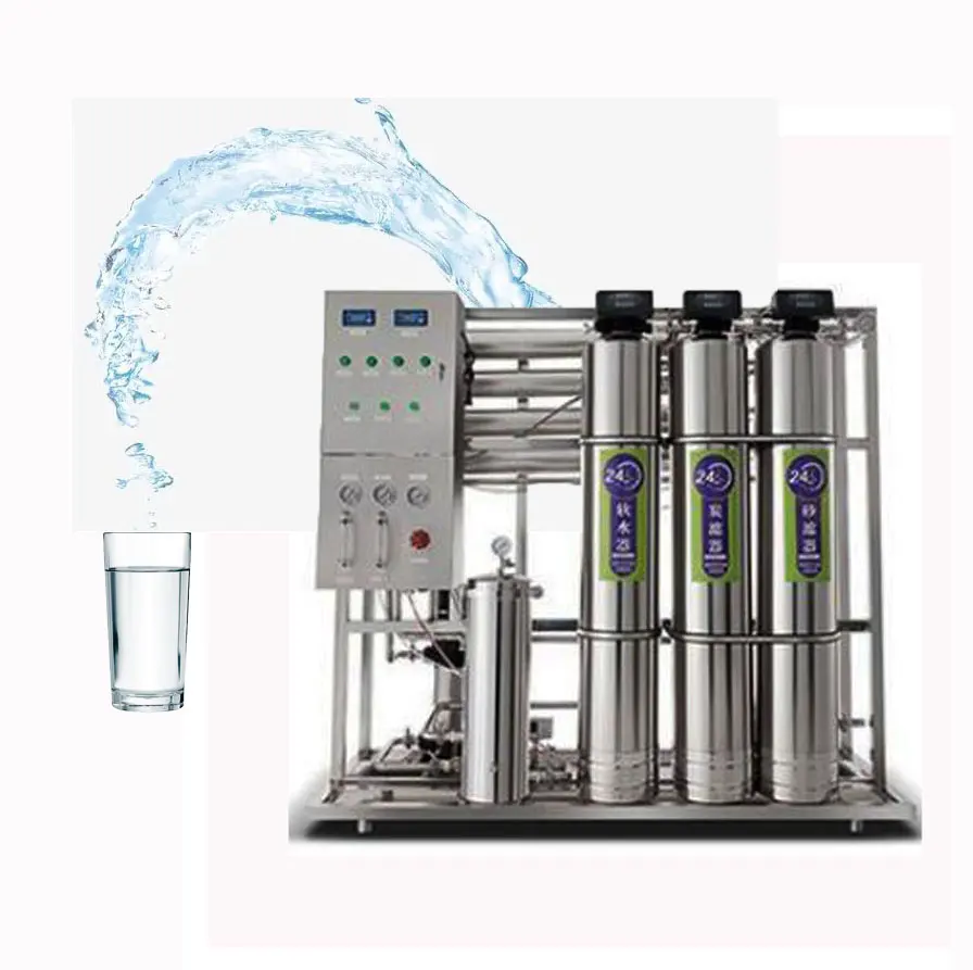 Penanganan air limbah tanaman RO terkemas 7 tahap terbalik sistem filter air osmosis tanaman dengan 4040 membran ro