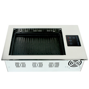 Grill Elettrico Coreano a Infrarossi Senza Fumo Quadrato con Aspirazione Superiore per Barbecue - Product Image 6