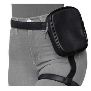 Bolsa de Perna Personalizada em Couro PU para Mulheres, Bolsa de Coxa Impermeável, Fanny Pack para Esportes ao Ar Livre com Alça Ajustável - Product Image 1