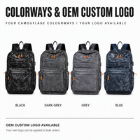 Sac à dos de voyage pour homme en PU durable avec doublure en polyester pour ordinateurs portables de 14 pouces, idéal pour les voyages de loisirs