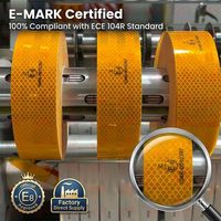 Ruban Réfléchissant Étanche Homologué E-mark pour Voitures et Camions – Matériaux Autocollants Prismatiques de Sécurité pour Véhicules