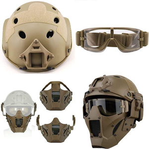 MUCHAN Nuevo Casco Táctico de Paintball Modelo de Metal con Ventilador para Juegos de Simulación Estilo Caballería - Product Image 2