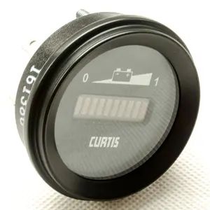 24V CURTIS Battery Discharge Meter 906R24BNBAO Round Battery Fuel Gauge