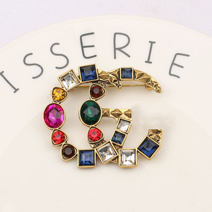 Broche de pull élégante et luxueuse de style G, accessoire vintage personnalisé, <span class=keywords><strong>pince</strong></span> <span class=keywords><strong>à</strong></span> <span class=keywords><strong>cravate</strong></span>, barrette <span class=keywords><strong>à</strong></span> <span class=keywords><strong>cravate</strong></span>, épingle <span class=keywords><strong>à</strong></span> <span class=keywords><strong>cravate</strong></span> – Meilleures ventes - Product Image 2
